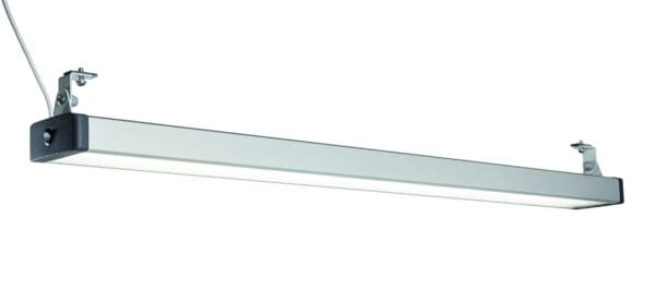 Kaukosäädin NaturLite LED 1200 Plus-valaisimelle on valkoisesta seinästä riippuva valaisin.