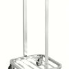 125 litre waste sack trolley with electro-galvanised frame and swivel castors