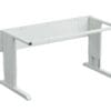 Ruuvisäätöinen Concept-työpöydän runko, valkoinen metallirunkoinen työpöytä.