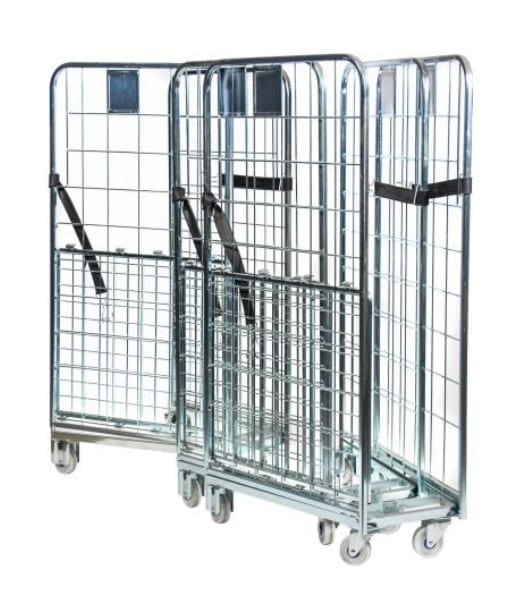 Sisäkkäin menevä vankka jonorullakko sopii päivittäistavarakaupan jakeluun sekä yritysten välisiin kuljetuksiin