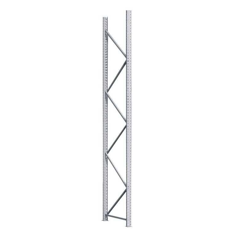P90 frames are designed and independently tested to EN 15512. Combine with bolted footplates, column guards and an annual inspection to protect staff, stock and insurance premiums.