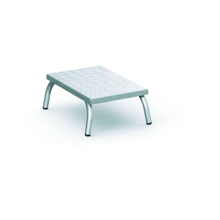 AFA P one-step fixed aluminium step stool with 350 × 577 mm platform
