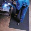 Yoga Tex anti-fatigue welding mat with textured black SBR rubber surface
