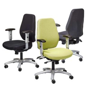 Ergonomisk arbetsstol med ryggstöd