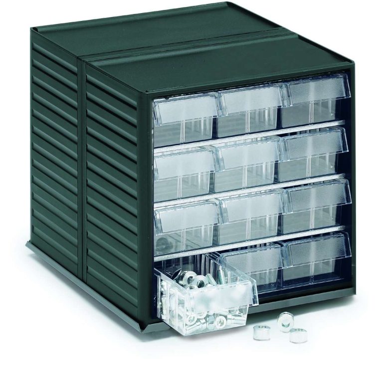 Bordskarusell 560 med två smådelsskåp, 360° kullagrad rotation