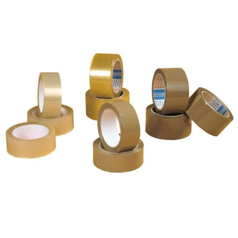 Brown low noise polypropylene packing tape, 38 mm x 66 m rolls