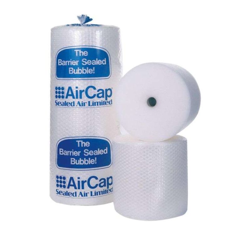 Bubble wrap rolls, 2‑layer PE bubble film, 80 micron, 150 m – protective packaging