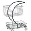 C-line basket trolley 96101 with deep upper wire basket and shallow lower basket