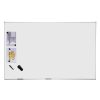 CeramicSteel magnetic enamel whiteboard with aluminium frame, pen tray, marker and magnets