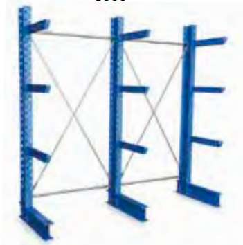 Constructor RU K60 konsolarmar till grenställ i blå RAL 5015