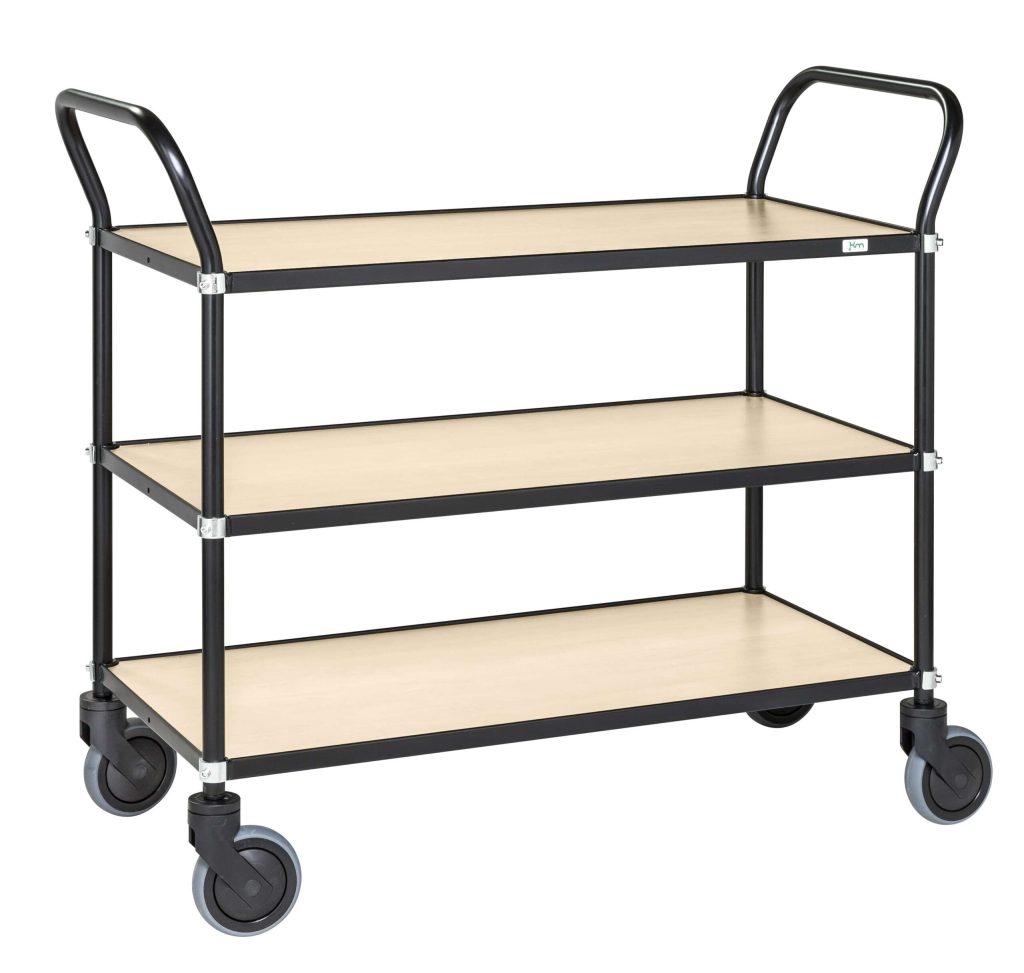 Three Level Trolley Design 3-Tier Shelf Trolley | Table Trolley - THTT