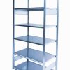 Dexion HI280 galvanised boltless shelving starter bay with steel shelves