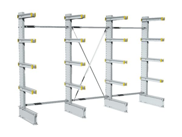 Single Racking Upright Dexion Light-Duty Single-Sided Cantilever Racking | 4 Uprights - THTT