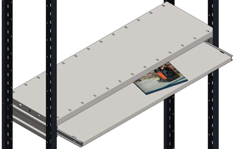 Dexion S90 pull-out shelf 400 x 1000 mm for small parts shelving