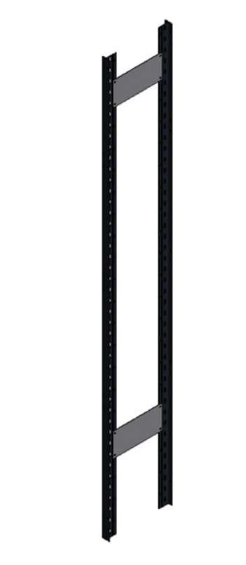 Dexion S90 shelving upright frame (open frame), dark grey