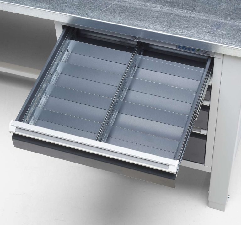 Drawer Divider Set 1 for Handy Industrial workbench drawer unit