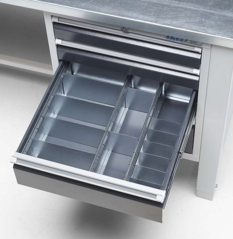Drawer Divider Set 3 for Handy Industrial workbench drawer unit