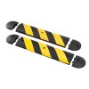 Easy Rider rubber speed bump with yellow reflective tape and end caps