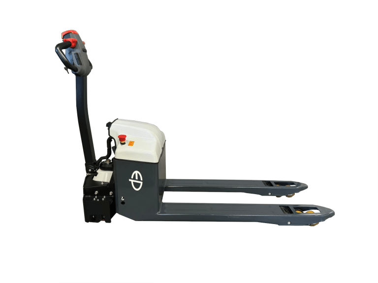 Elektrisk låglyftare 2000 kg med polyuretanhjul och 1150 mm gafflar