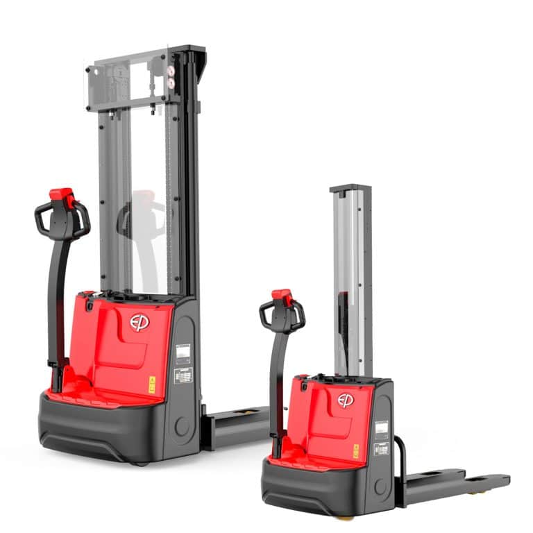 Elektrisk ledstaplare EP ESA121 1200 kg för pallhantering i lager