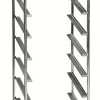 Euro container trolley with tilted rails for seven Euro boxes
