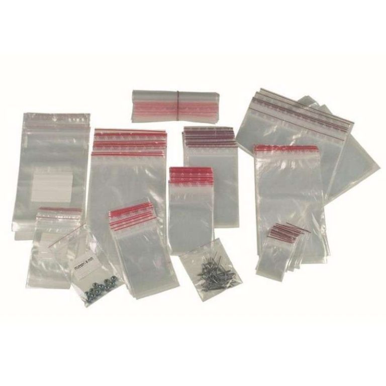 Clear grip seal bags (1000 pcs) – resealable polyethylene bags for small parts