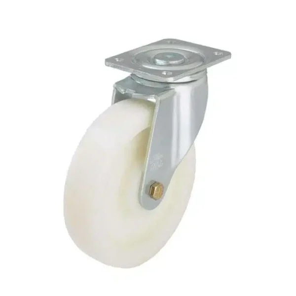 150 mm nylon castors for heavy‑duty tipping skip, 2 swivel + 2 fixed, 2000 kg set
