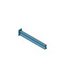Heavy-duty cantilever rack arm for long goods storage (1000 or 1200 mm)