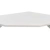 Hörnsektion 1154 x 1154 mm för Treston WB-arbetsbord i ljusgrått laminat och stål
