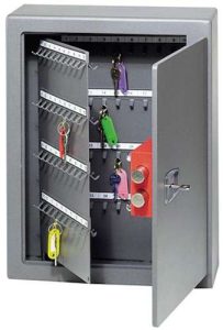 Key cabinets for secure workplace key storage