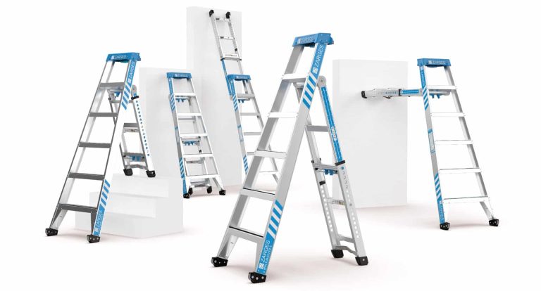 Kombistege Multimaster X5 i anodiserad aluminium – 5 lägen, EN 131‑4