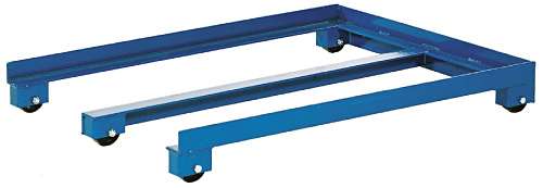 Låg pallvagn för EUR‑pall 1000 kg för plock i pallställage.