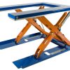 EdmoLift T-serien lågbyggt U-format lyftbord för pallhantering, 1000 kg