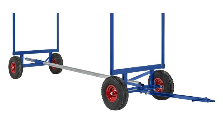 Ställbar långgodsvagn 3500 kg för långt och tungt gods