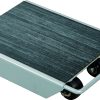 1000 kg machine skate with swivel castors and ribbed rubber mat
