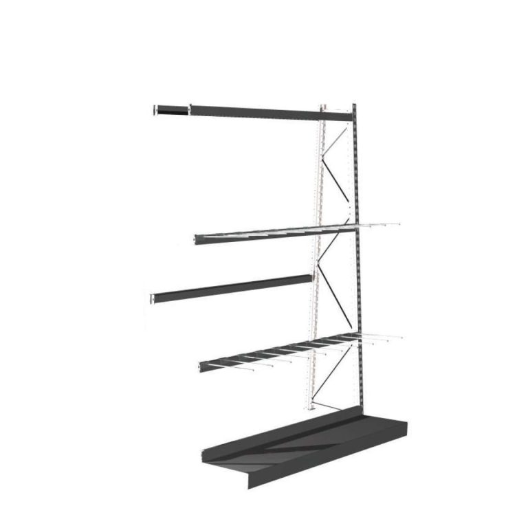 Category picture alt text: Dexion light-duty moulding rack add-on bay with divider pins, 1800 mm