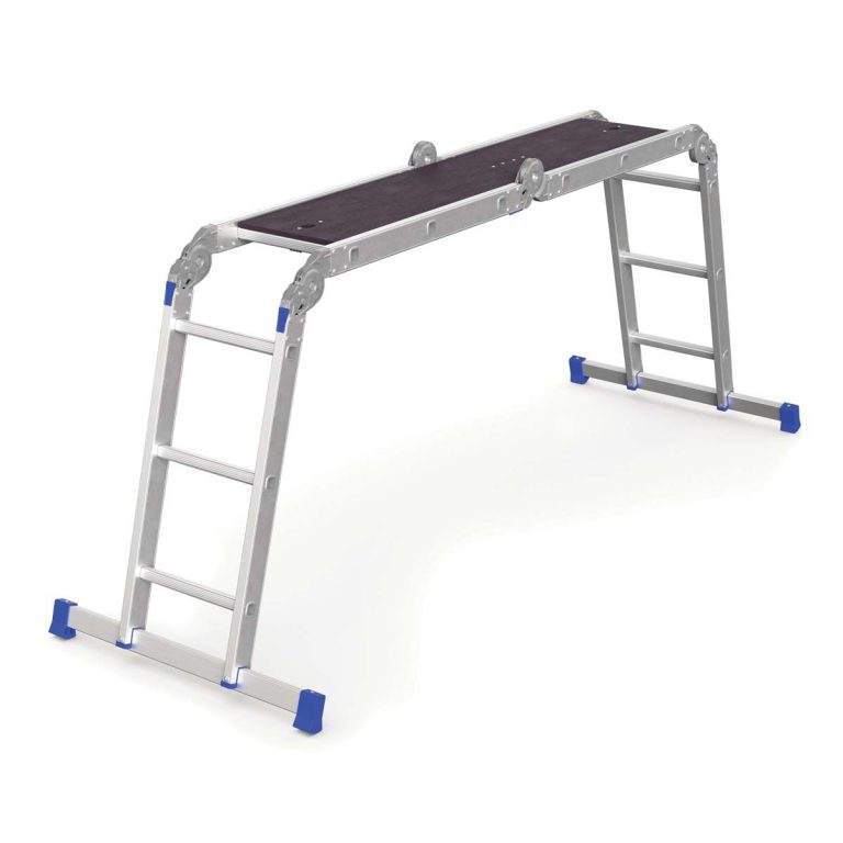 Multistege med arbetsplattform – 4×3 steg, EN 131‑4