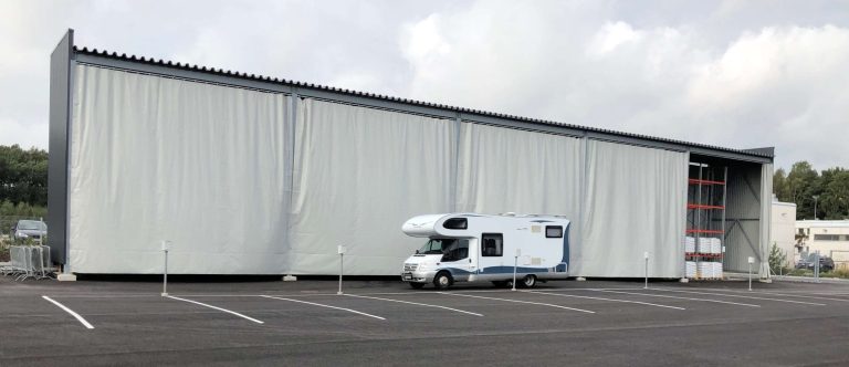 Outdoor Industrial Curtains with Track System