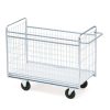 Paketvagn serie 300 med gallersidor och fyra hjul, maxbelastning 300 kg