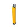 P90 upright protector for Dexion pallet racking in high-visibility yellow (RAL 1004)