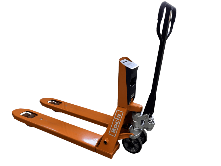 Pallyftare med våg Rocla RHW‑22 Dual med LCD‑display och polyuretanhjul