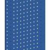 Blue perforated tool panel with 9 x 9 mm square holes for workshop tool storage