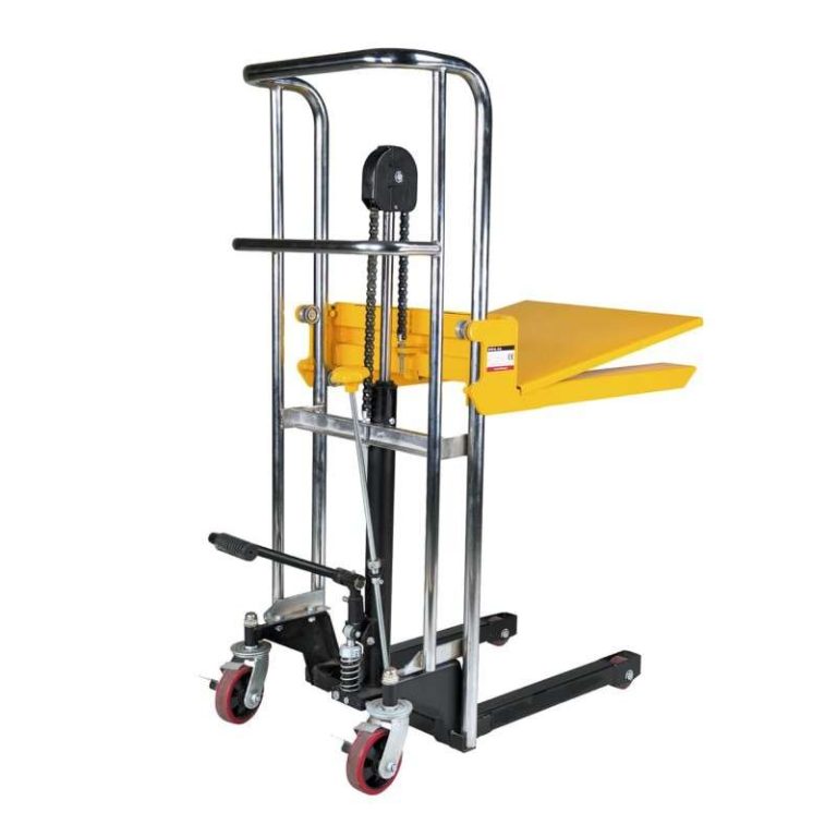 PL-seriens manuella ministaplare 400 kg med fotpump och lastplatta