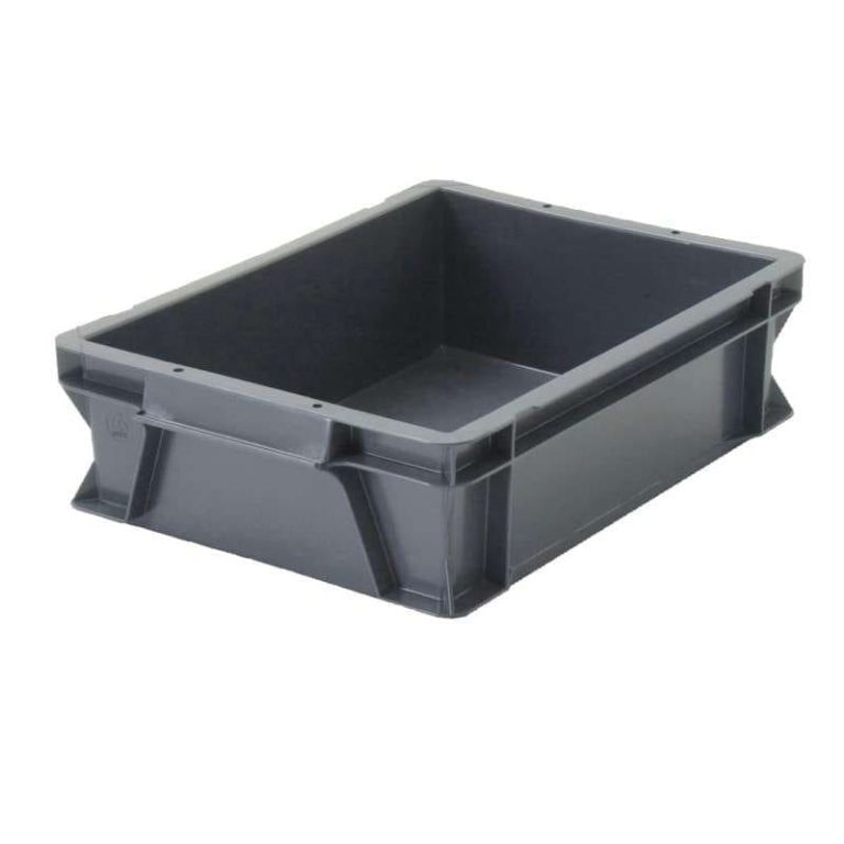 Plastback i återvunnen plast 12 liter 400 x 300 x 120 mm med bärhandtag