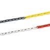 Black/yellow and red/white 25 m PVC plastic barrier chains