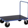 Plattformsvagn 300-serien med handtag och laminerat lastplan, 500 kg