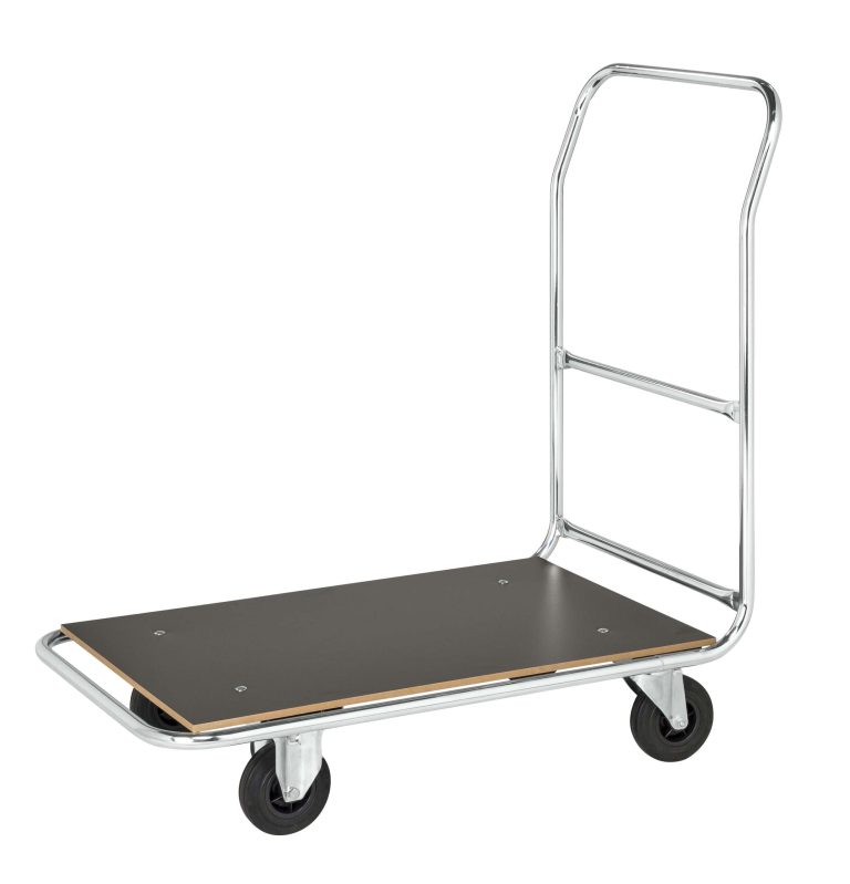Plattformsvagn med lastplan i laminat och elförzinkad stålram, 250 kg
