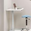 Pops height-adjustable sit-stand desk with white melamine tabletop