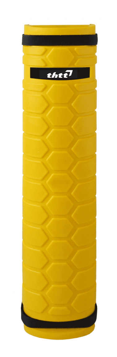Yellow THTT rack upright protector (PE) with honeycomb surface for pallet racking uprights