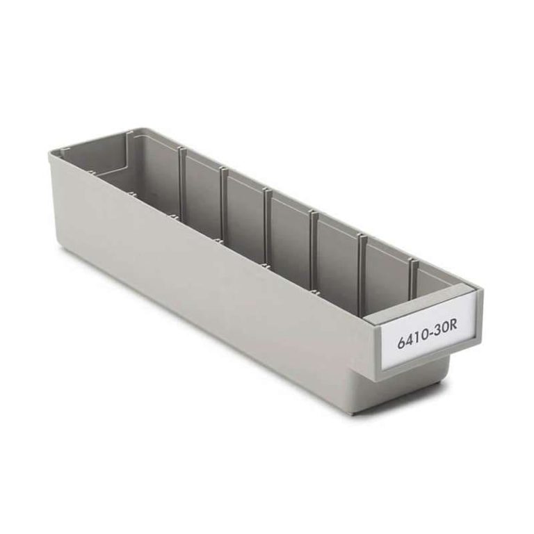Grey ReBOX 6410-30R shelf bin for small parts storage, 2.1 L